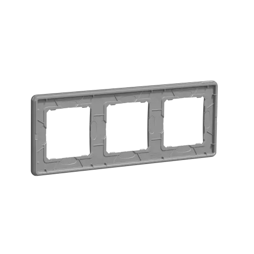 Рамка 3 поста, матовое стекло, Sedna Design SDD362803
