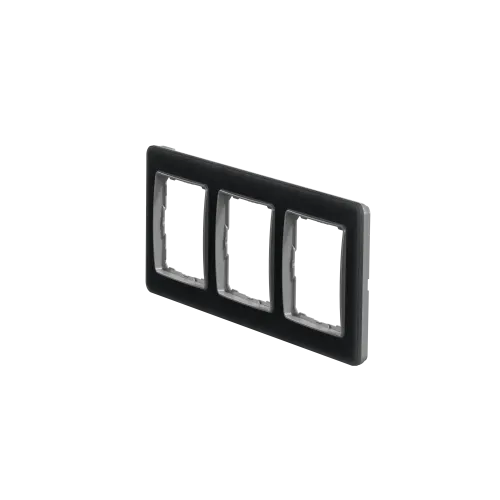 Рамка 3 поста, матовое стекло, Sedna Design SDD362803