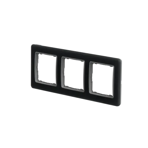 Рамка 3 поста, матовое стекло, Sedna Design SDD362803