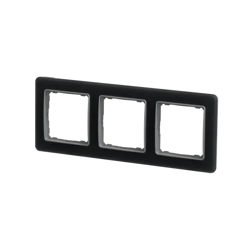 Рамка 3 поста, матовое стекло, Sedna Design SDD362803