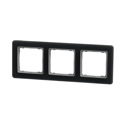 Рамка 3 поста, матовое стекло, Sedna Design SDD362803