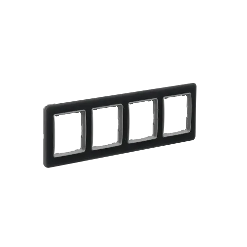 Рамка 4 поста, матовое стекло, Sedna Design SDD362804