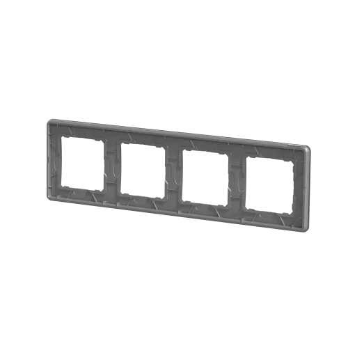 Рамка 4 поста, матовое стекло, Sedna Design SDD362804