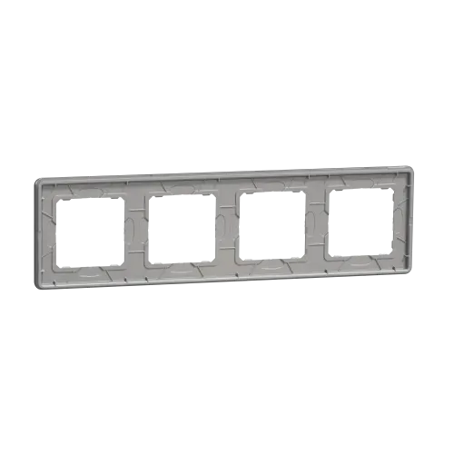 Рамка 4 поста, матовое стекло, Sedna Design SDD362804