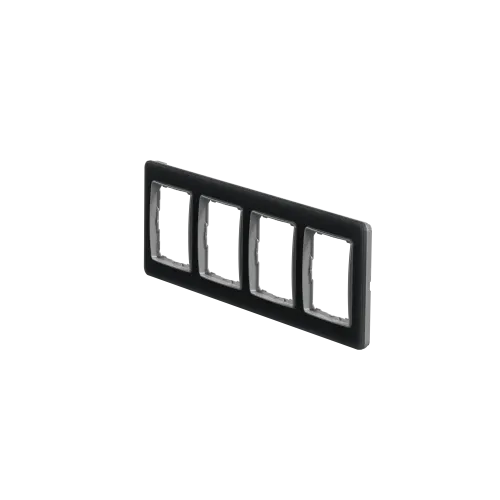 Рамка 4 поста, матовое стекло, Sedna Design SDD362804