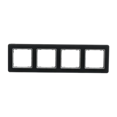 Рамка 4 поста, матовое стекло, Sedna Design SDD362804