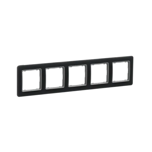 Рамка 5 постов, матовое стекло, Sedna Design SDD362805