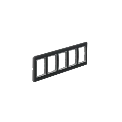Рамка 5 постов, матовое стекло, Sedna Design SDD362805