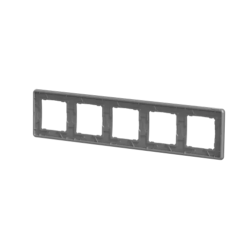 Рамка 5 постов, матовое стекло, Sedna Design SDD362805