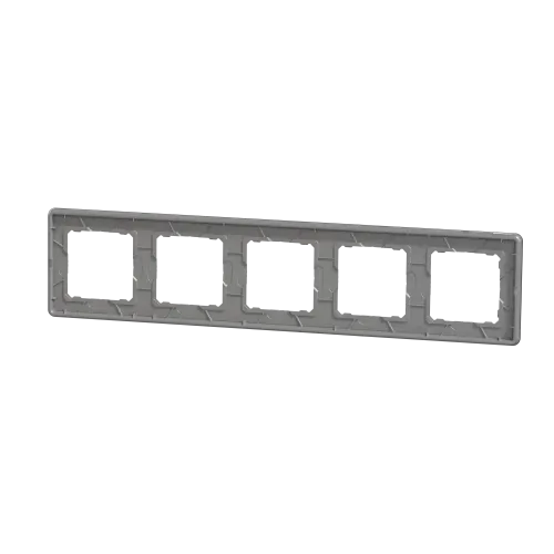 Рамка 5 постов, матовое стекло, Sedna Design SDD362805