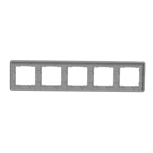 Рамка 5 постов, матовое стекло, Sedna Design SDD362805