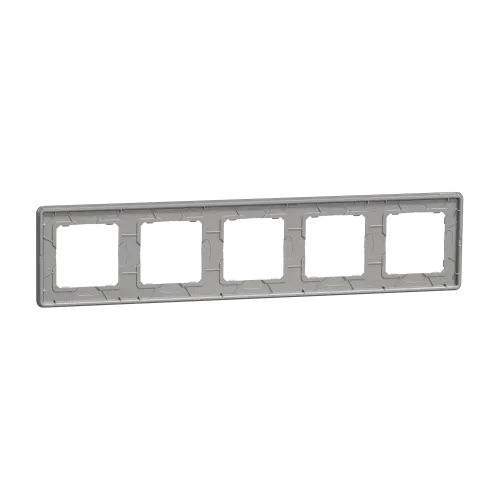 Рамка 5 постов, матовое стекло, Sedna Design SDD362805
