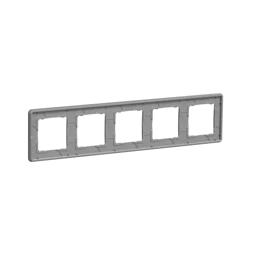 Рамка 5 постов, матовое стекло, Sedna Design SDD362805