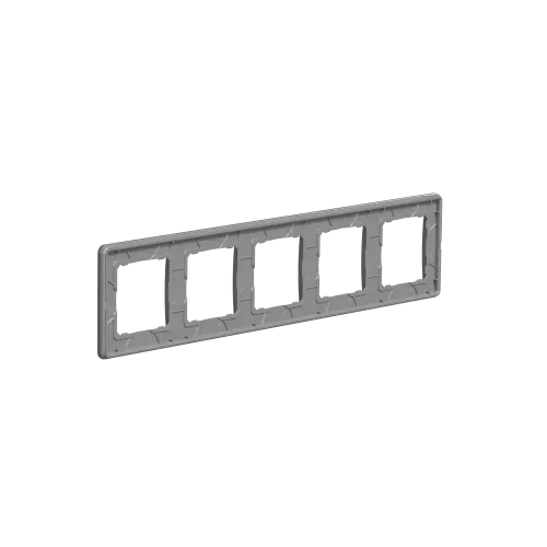 Рамка 5 постов, матовое стекло, Sedna Design SDD362805