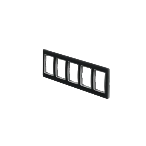 Рамка 5 постов, матовое стекло, Sedna Design SDD362805