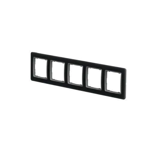 Рамка 5 постов, матовое стекло, Sedna Design SDD362805