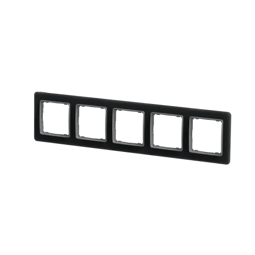 Рамка 5 постов, матовое стекло, Sedna Design SDD362805
