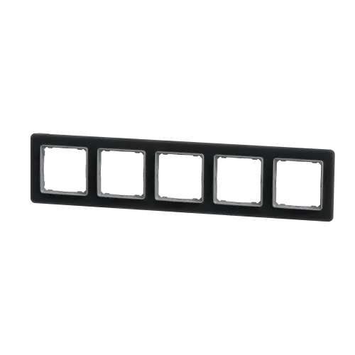 Рамка 5 постов, матовое стекло, Sedna Design SDD362805