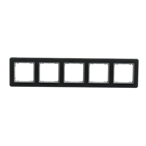 Рамка 5 постов, матовое стекло, Sedna Design SDD362805