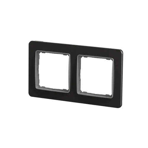Рамка 2 поста, матовый алюминий, Sedna Design SDD370802