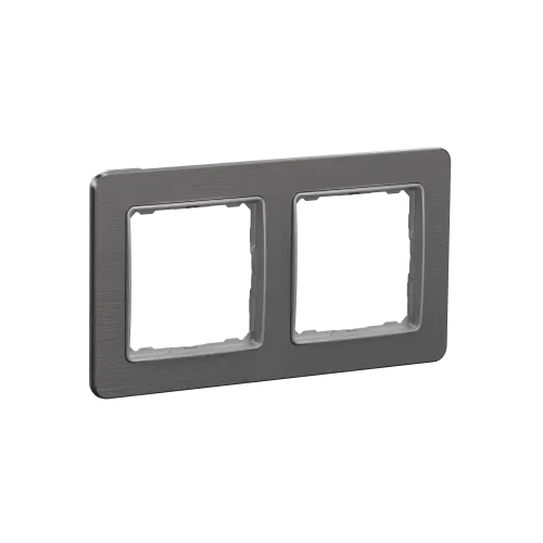 Рамка 2-поста, матовый алюминий, Sedna Design Schneider Electric SDD370802U