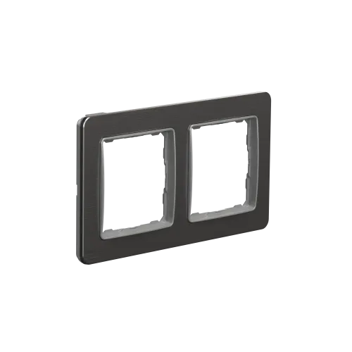 Рамка 2-поста, матовый алюминий, Sedna Design Schneider Electric SDD370802U