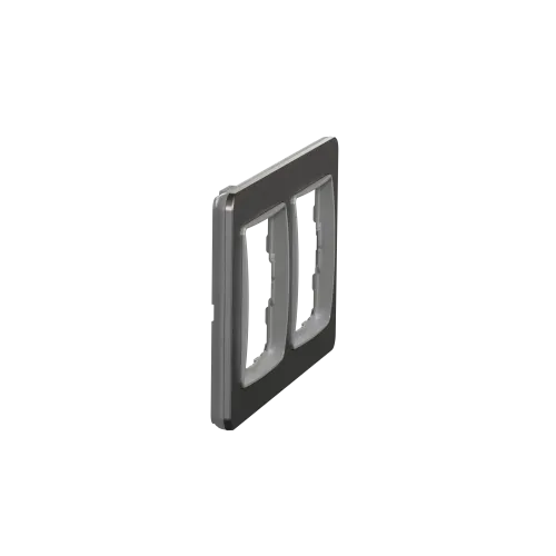 Рамка 2-поста, матовый алюминий, Sedna Design Schneider Electric SDD370802U