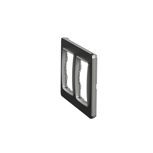 Рамка 2-поста, матовый алюминий, Sedna Design Schneider Electric SDD370802U