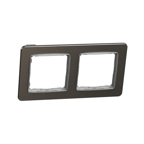 Рамка 2-поста, матовый алюминий, Sedna Design Schneider Electric SDD370802U
