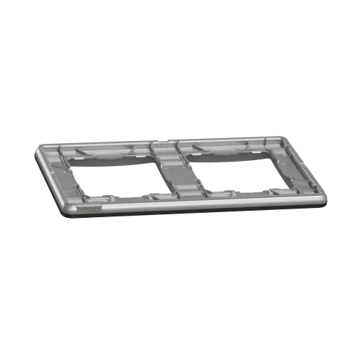 Рамка 2-поста, матовый алюминий, Sedna Design Schneider Electric SDD370802U