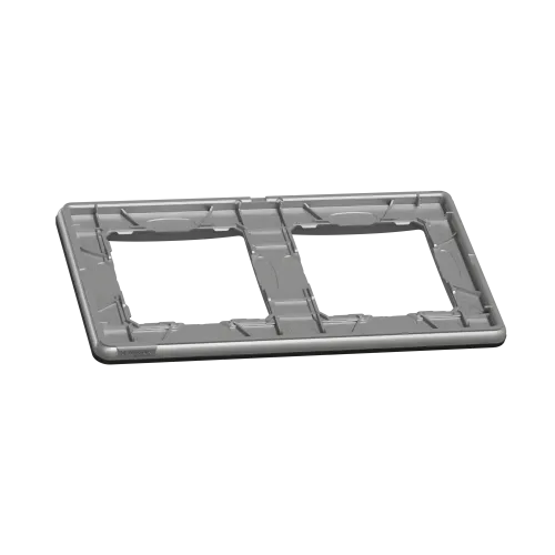 Рамка 2-поста, матовый алюминий, Sedna Design Schneider Electric SDD370802U