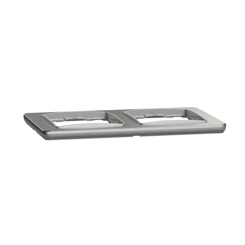 Рамка 2-поста, матовый алюминий, Sedna Design Schneider Electric SDD370802U