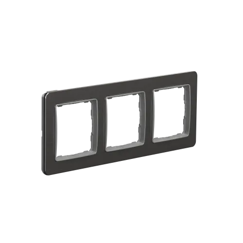 Рамка 3-поста, матовый алюминий, Sedna Design Schneider Electric SDD370803U