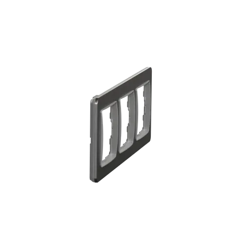 Рамка 3-поста, матовый алюминий, Sedna Design Schneider Electric SDD370803U