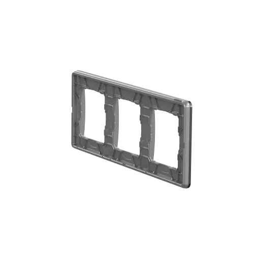 Рамка 3-поста, матовый алюминий, Sedna Design Schneider Electric SDD370803U