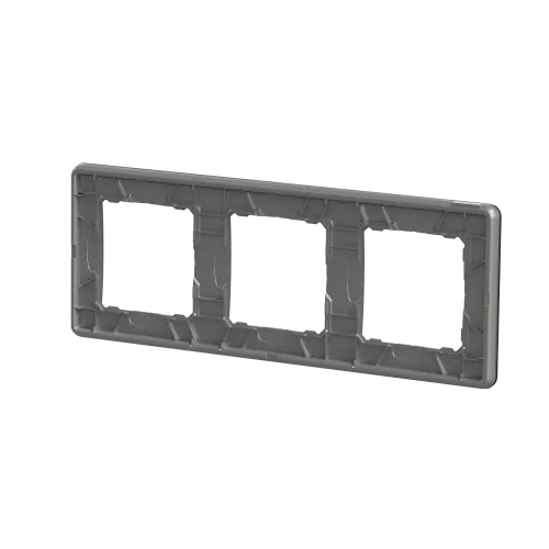 Рамка 3-поста, матовый алюминий, Sedna Design Schneider Electric SDD370803U