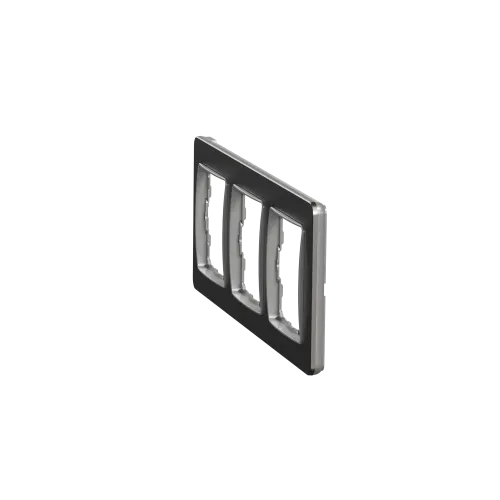 Рамка 3-поста, матовый алюминий, Sedna Design Schneider Electric SDD370803U