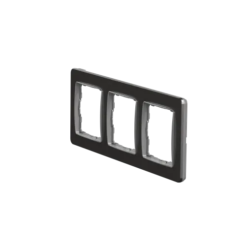 Рамка 3-поста, матовый алюминий, Sedna Design Schneider Electric SDD370803U