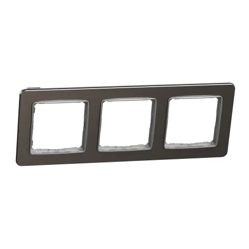 Рамка 3-поста, матовый алюминий, Sedna Design Schneider Electric SDD370803U