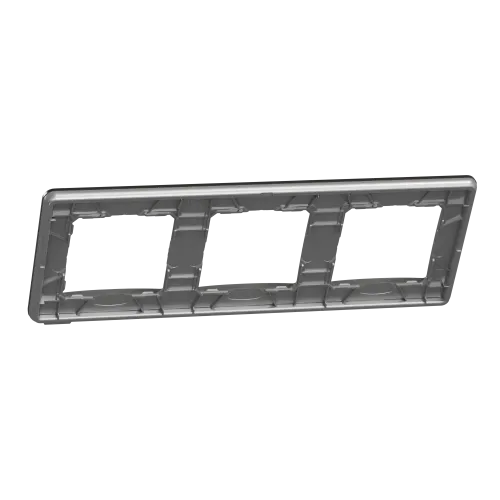 Рамка 3-поста, матовый алюминий, Sedna Design Schneider Electric SDD370803U