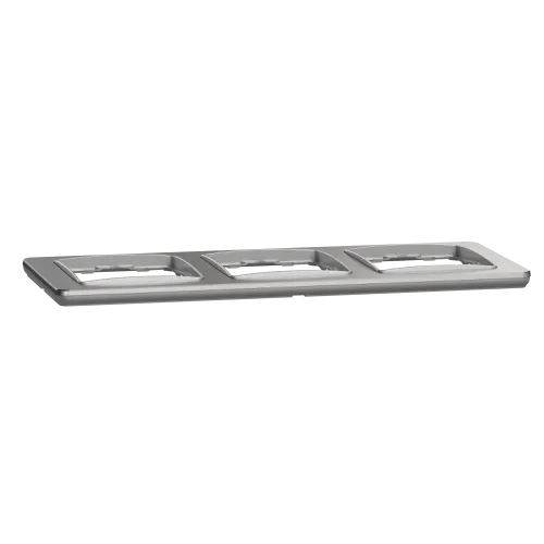 Рамка 3-поста, матовый алюминий, Sedna Design Schneider Electric SDD370803U