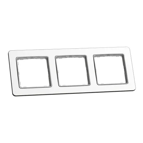 Рамка 3-поста, матовый алюминий, Sedna Design Schneider Electric SDD370803U