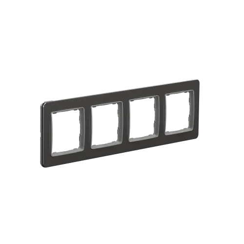 Рамка 4-поста, матовый алюминий, Sedna Design Schneider Electric SDD370804U