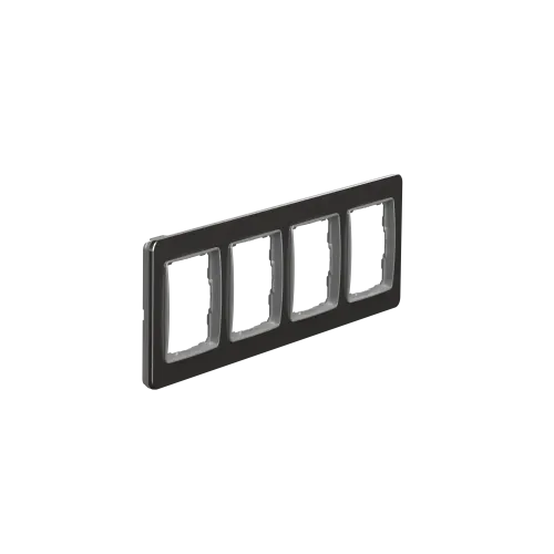 Рамка 4-поста, матовый алюминий, Sedna Design Schneider Electric SDD370804U