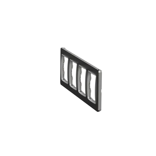 Рамка 4-поста, матовый алюминий, Sedna Design Schneider Electric SDD370804U