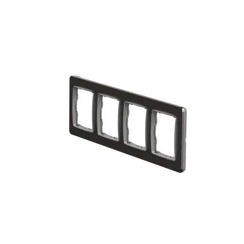 Рамка 4-поста, матовый алюминий, Sedna Design Schneider Electric SDD370804U
