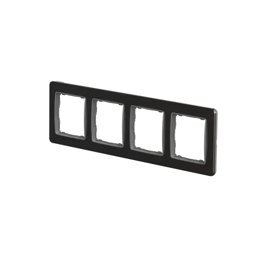 Рамка 4-поста, матовый алюминий, Sedna Design Schneider Electric SDD370804U