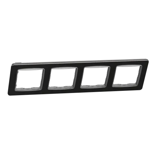 Рамка 4-поста, матовый алюминий, Sedna Design Schneider Electric SDD370804U