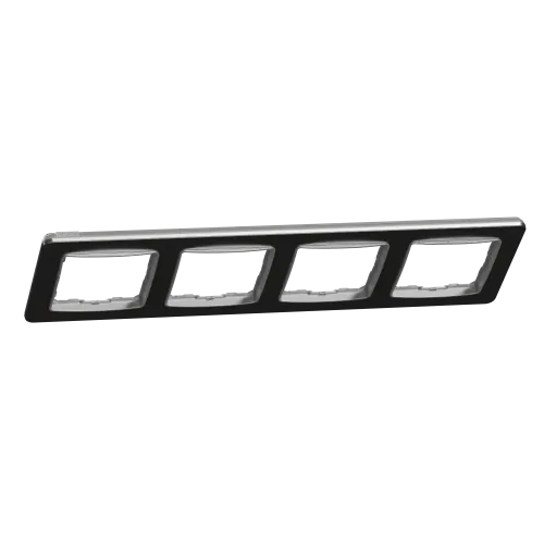 Рамка 4-поста, матовый алюминий, Sedna Design Schneider Electric SDD370804U