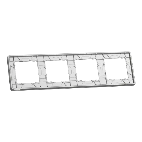 Рамка 4-поста, матовый алюминий, Sedna Design Schneider Electric SDD370804U